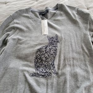 Gray Banana Republic cat sweater, size xs